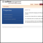 Screen shot of the Carlton House Apartments Ltd website.