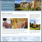 Screen shot of the Hazelhurst Nursing Home Ltd website.
