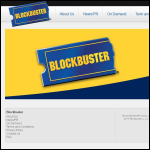 Screen shot of the Blockbuster Entertainment Ltd website.