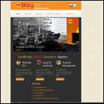 Screen shot of the Bizy Investments Ltd website.