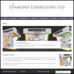 Screen shot of the Diamond Exhibitions Ltd website.