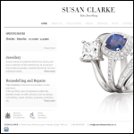 Screen shot of the Susan Clarke Ltd website.
