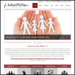 Screen shot of the Julian Philip & Co website.