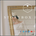 Screen shot of the Storybox Films website.