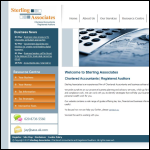 Screen shot of the Sterling & Associates Ltd website.