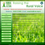 Screen shot of the Rural Community Action Nottinghamshire website.
