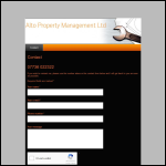 Screen shot of the Alto Management (U.K.) Ltd website.