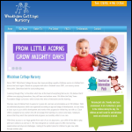 Screen shot of the Whickham Cottage Nursery Ltd website.