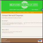 Screen shot of the Bernard Chapman Organization Ltd website.