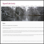Screen shot of the Digswell Lake Society website.