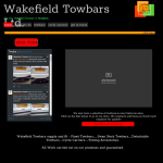 Screen shot of the Towbars Services (Wakefield) Ltd website.