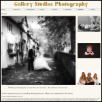 Screen shot of the Gallery Studios Ltd website.