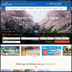 Screen shot of the Japan Travel Centre Ltd website.