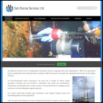 Screen shot of the Sub Marine Services Ltd website.
