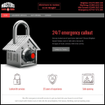 Screen shot of the Master Lock & Safe Ltd website.