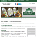 Screen shot of the Chorley Upvc Ltd website.