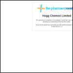 Screen shot of the Hogg Chemists Ltd website.