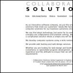 Screen shot of the Collaborative Solutions Ltd website.