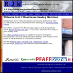 Screen shot of the R.J. Woodhouse (Sewing Machines) Ltd website.