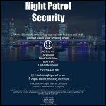 Screen shot of the Night Patrol & Security Services Ltd website.