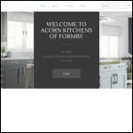 Screen shot of the Acorn Kitchens & Bedrooms Ltd website.