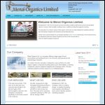 Screen shot of the Menai Organics Ltd website.