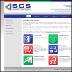 Screen shot of the The Specialist Cable Co. Ltd website.
