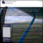 Screen shot of the Blackbushe Aviation Ltd website.