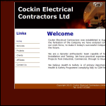 Screen shot of the J.R. Cockin (Electrical Contractors) Ltd website.