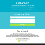 Screen shot of the Ppg Holdings (U.K.) Ltd website.