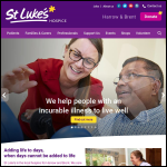 Screen shot of the St. Luke's Hospice (Harrow & Brent) Ltd website.