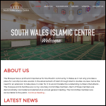 Screen shot of the The South Wales Islamic Centre website.