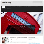Screen shot of the Leslie Bray & Co. Ltd website.
