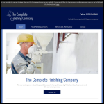 Screen shot of the The Finishing Company Ltd website.