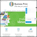 Screen shot of the Business Print Ltd website.
