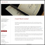 Screen shot of the Frank Ward Ltd website.