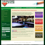 Screen shot of the The Maltings Q Club Ltd website.