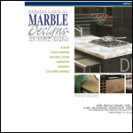Screen shot of the Marble Designs Ltd website.
