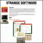 Screen shot of the Strange Software Ltd website.