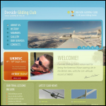 Screen shot of the Deeside Gliding Club website.