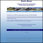 Screen shot of the Rustic Moves Ltd website.