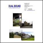 Screen shot of the Dualbound Ltd website.