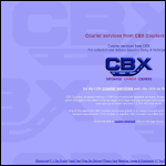 Screen shot of the Cbx Couriers Ltd website.