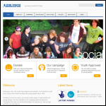 Screen shot of the The Youth Association website.