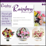 Screen shot of the Rainbow Flowers Ltd website.