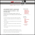 Screen shot of the Aylesbury Body Language Ltd website.