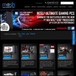Screen shot of the Mesh Computers Ltd website.