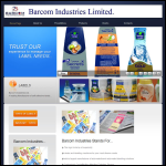 Screen shot of the Barcom Ltd website.