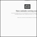 Screen shot of the Design Edition Ltd website.