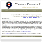 Screen shot of the Warminster Preservation Trust Ltd website.